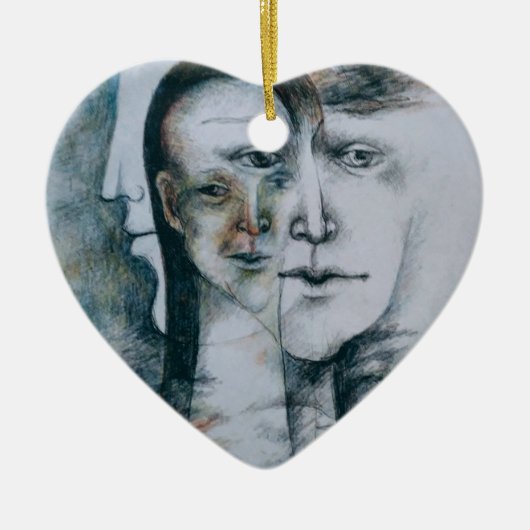 オリジナルデジ素晴らしタルシュレアリズム セラミックオーナメント (正面)