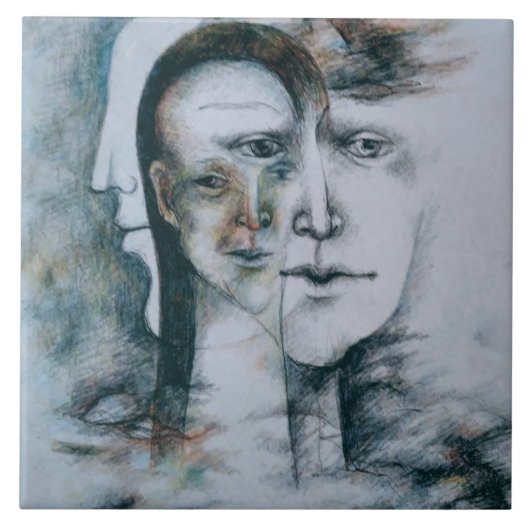 オリジナルデジ素晴らしタルシュレアリズム タイル (正面)