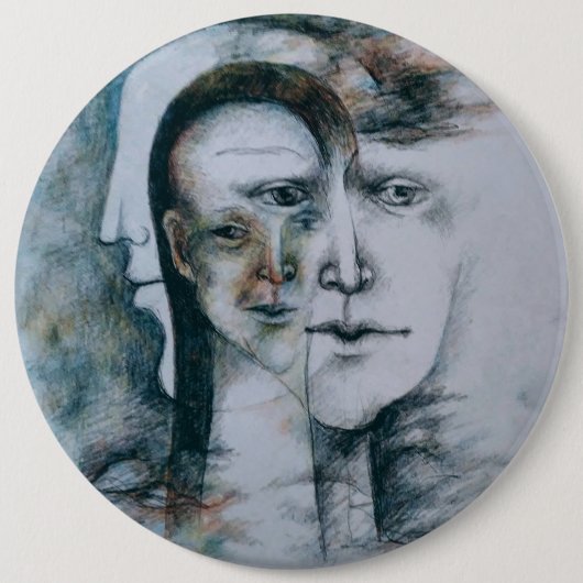 オリジナルデジ素晴らしタルシュレアリズム 缶バッジ (正面)