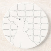 オリジナルドッグスケッチ中国のドッグイヤー誕生日C コースター (正面)