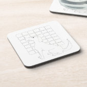 オリジナルドッグスケッチ中国のドッグイヤー誕生日GC コースター (左側)