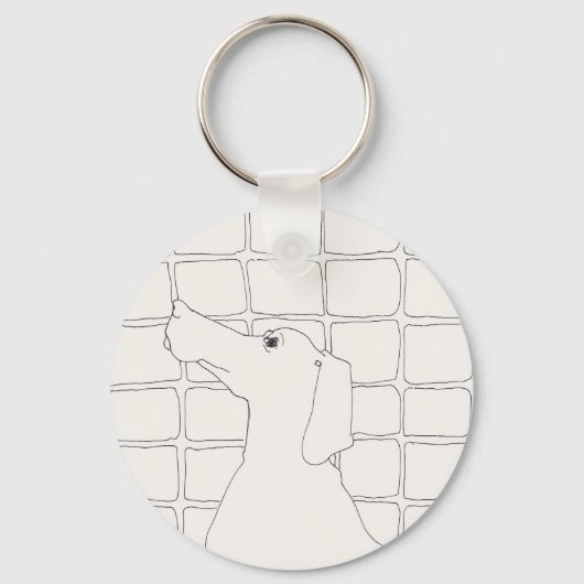 オリジナルドッグ中国のスケッチドッグ年2018 KeyC キーホルダー (正面)