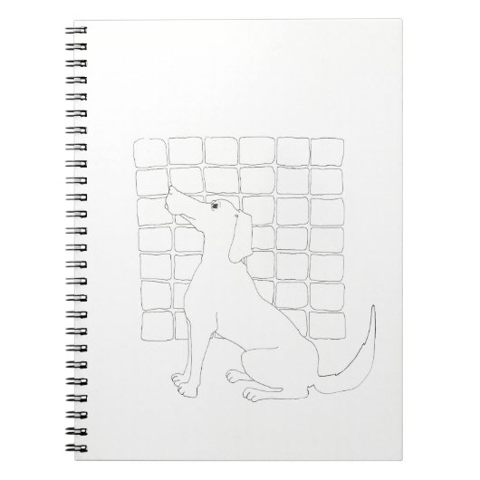 オリジナルドッグ中国のスケッチドッグ年2018 NoteB ノートブック (正面)