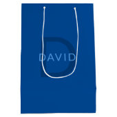 オリジナルネームプレート テンプレート モノグラム名 など ミディアムペーパーバッグ (裏面)