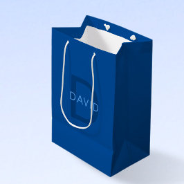 オリジナルネームプレート テンプレート モノグラム名 など ミディアムペーパーバッグ