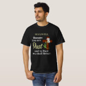 オリジナルネーム あなたは塵、灰の水曜日を覚えよ | 灰の水曜日 Tシャツ (正面フル)