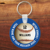 オリジナルネーム ナンバー チームネーム 野球 キーホルダー (正面)
