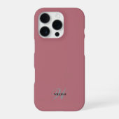 オリジナルネーム モノグラム カリグラフィー iPhoneケース (裏面)