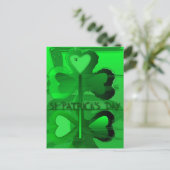 オリジナルハッピーセントパトリックの日Vはがき ポストカード (スタンド正面)