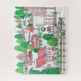 オリジナルハンドドロッドヴィンテージホリデーパズル ジグソーパズル