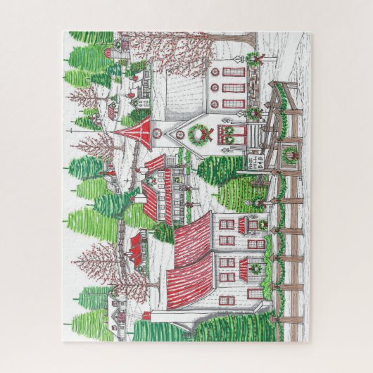 オリジナルハンドドロッドヴィンテージホリデーパズル ジグソーパズル (縦)