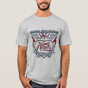 オリジナルバイクもしくは自転車に乗る人スーペリアカスタムルTシャツ Tシャツ