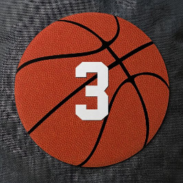 オリジナルバスケットボール選手用ジャージ番号または文字 缶バッジ