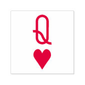 オリジナルバレンタインデイクイーンオブクイーンハート赤いシンボル セルフインキングスタンプ (デザイン)