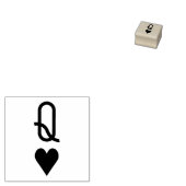 オリジナルバレンタインデイクイーンオブクイーンハート赤いシンボル ラバースタンプ (押印)