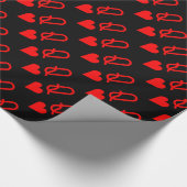 オリジナルバレンタインデイクイーンオブハートシンボル ラッピングペーパー (角)
