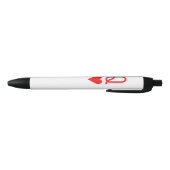 オリジナルバレンタインデイクイーンオブハートシンボル 黒ボールペン (ボトム)