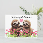 オリジナルバレンタイン「あなたは私のスローステイション」、面白くてかわいい シーズンカード (スタンド正面)