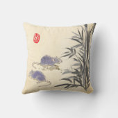 オリジナルバンブーラッ絵画トの年中国のの〔占星術の〕十二宮図P クッション (裏面)