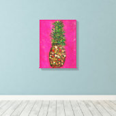 オリジナルパイナップル絵画ズオンキャンバス キャンバスプリント (インサイチュ (ウッドフロア))