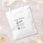 オリジナルパン屋さん お名前カスタムテキストを追加 フェイバーバッグ (クリップ留めされた状態)