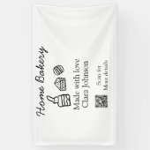 オリジナルパン屋さん お名前カスタムテキストを追加 横断幕 (縦)