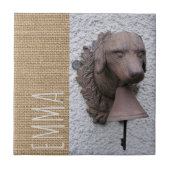 オリジナルパーソナライズされたスクエアタイルドッグ年2018 タイル (正面)