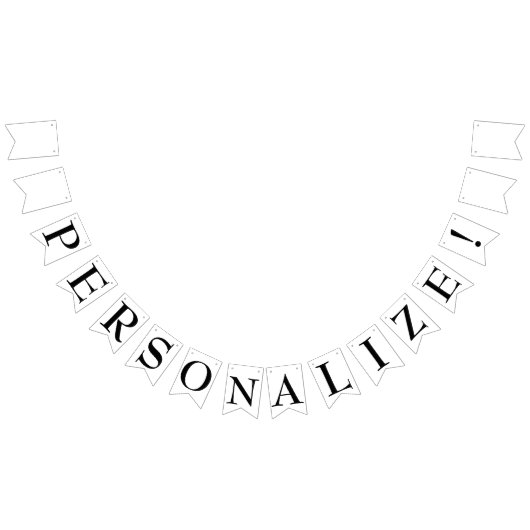 オリジナルパーティー飾り旗バナー 自由に作成 バンティングフラッグ (全)