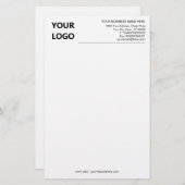 オリジナルビジネスオフィスステーショナリーペーパー例 便箋 (正面/裏面)