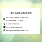 オリジナルビジネスプロモーションフィルムテンプレート ウィンドウサイン (シート3)