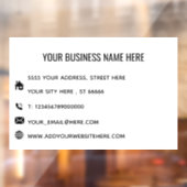 オリジナルビジネスプロモーションフィルムテンプレート ウィンドウサイン (シート2)