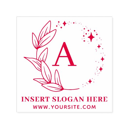 オリジナルビジネスモノグラムセルフインキングスタンプ セルフインキングスタンプ (デザイン)