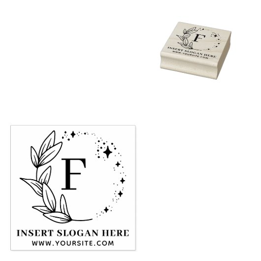 オリジナルビジネスモノグラムセルフインキングスタンプ ラバースタンプ (押印)