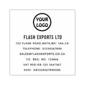 オリジナルビジネスロゴゴムスタンプ ラバースタンプ (インプリント)