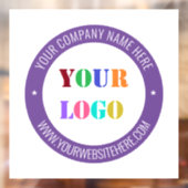 オリジナルビジネスロゴテキストプロモーショナルウィンドウクリング ウィンドウサイン (シート2)