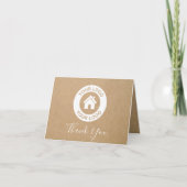 オリジナルビジネスロゴ&メッセージ 折りカード サンキューカード (正面)