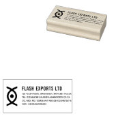 オリジナルビジネスロゴ ラバースタンプ (押印)