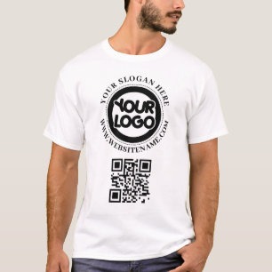 オリジナルビジネスロゴQRコード Tシャツ