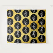 オリジナルビジネス企業ロゴタペストリー タペストリー (正面(横))