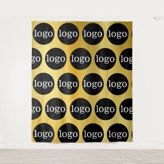 オリジナルビジネス企業ロゴタペストリー タペストリー (正面)