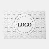 オリジナルビジネス会社ロゴ リピーティング ウェルカム ドアマット (正面)