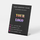 オリジナルビジネス用ペデスタルサイン テンプレートを作成する 台座サイン (正面)