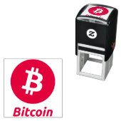 オリジナルビットコインのロゴ記号インクスタンプ セルフインキングスタンプ (インサイチュ)