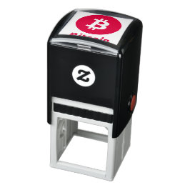 オリジナルビットコインのロゴ記号インクスタンプ セルフインキングスタンプ
