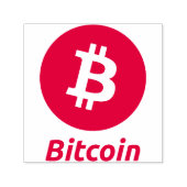 オリジナルビットコインのロゴ記号インクスタンプ セルフインキングスタンプ (デザイン)