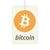 オリジナルビットコインロゴシンボルCrypto Air Freshener カーエアーフレッシュナー (正面)