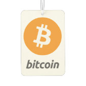 オリジナルビットコインロゴシンボルCrypto Air Freshener カーエアーフレッシュナー (裏面)