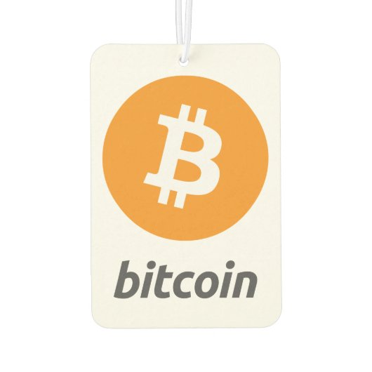 オリジナルビットコインロゴシンボルCrypto Air Freshener カーエアーフレッシュナー (裏面)