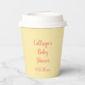 オリジナルビーチイエロー Let's Get Beachy 紙コップ (裏面)