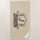 オリジナルビーチタオル 名入れ バスタオル ビーチタオル (正面)